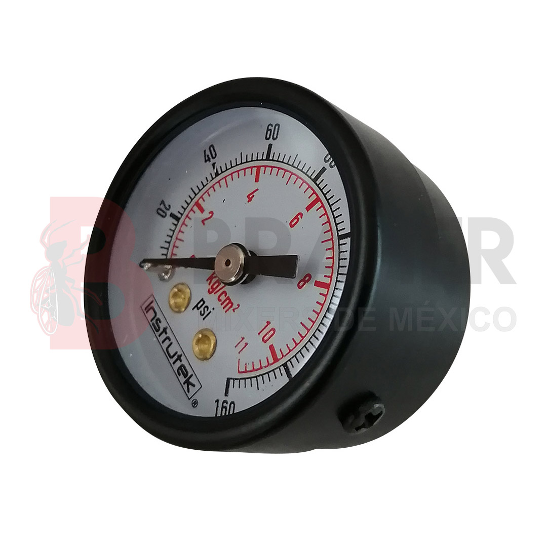 Baker AVNC-1500P - Manómetro de presión, 0 a 1500 psi